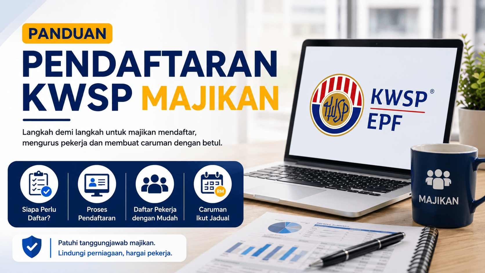 Pendaftaran KWSP majikan panduan Malaysia